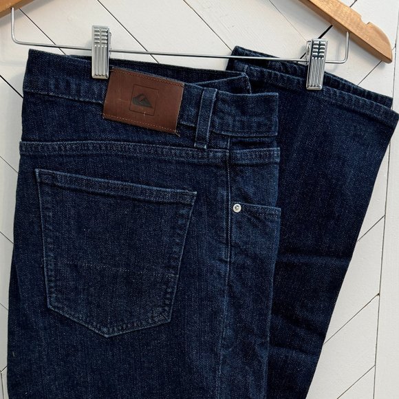 Quicksilver Slim Straight Fit Dark Blue Jean Mens - Picture 1 of 7